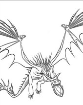 coloriage dragon croche fer